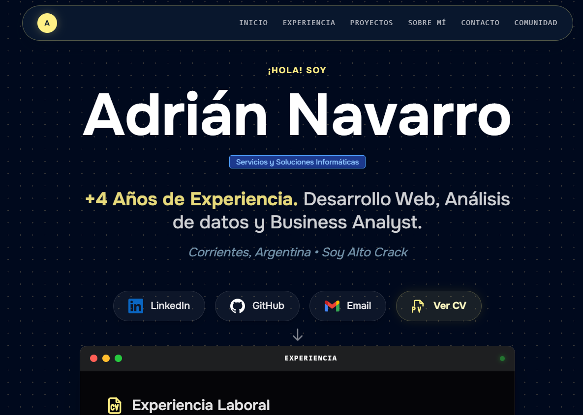 Desarrollo Web - Portfolio Profesional