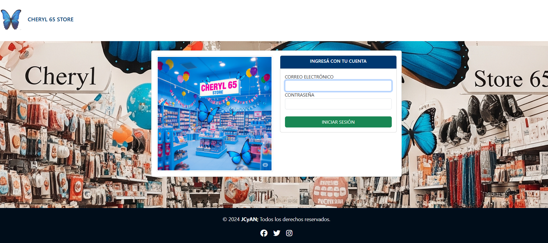 Desarrollo Web - CHERYL 65 STORE - Sistema de punto de venta