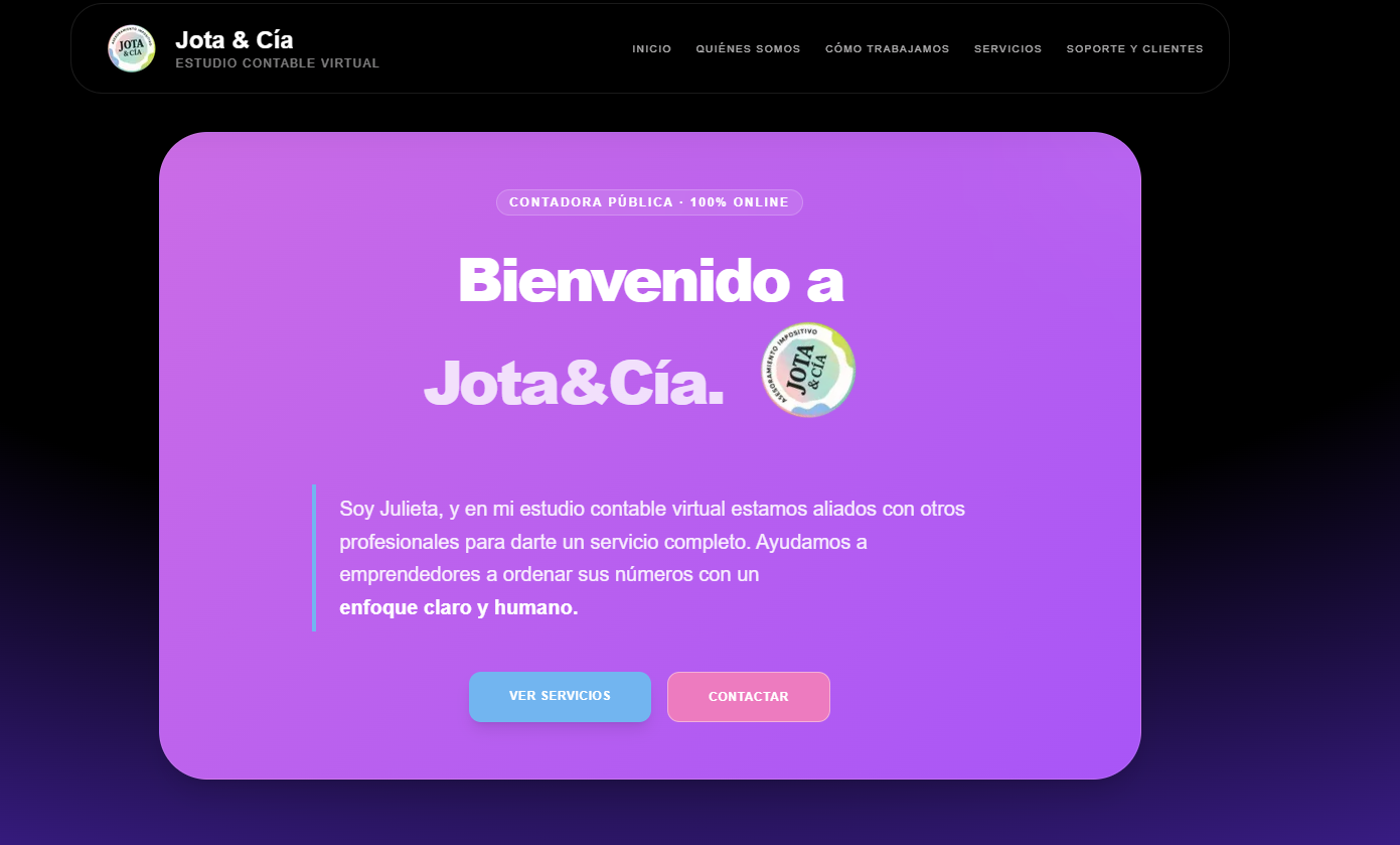 Desarrollo Web - Jota & Cía - Contabilidad Virtual