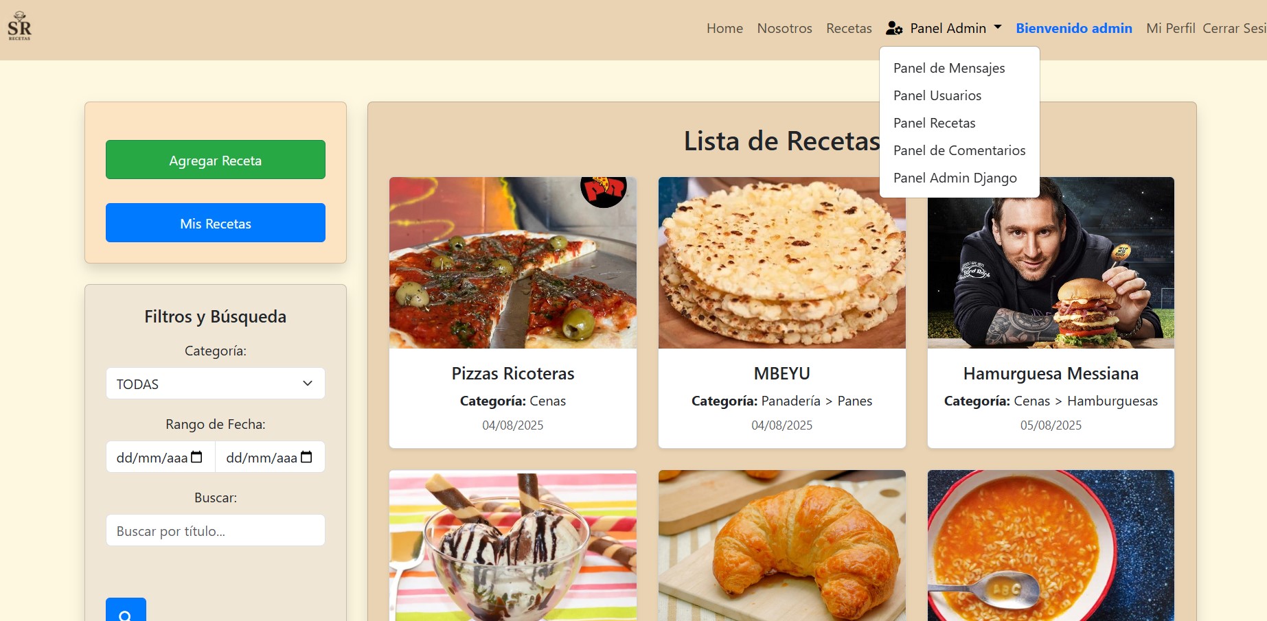 Blog de Recetas Educativo